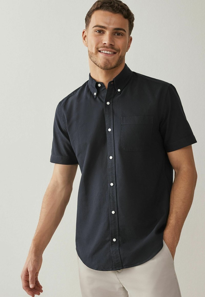 Next SHORT SLEEVE OXFORD SHIRTS - Marškiniai - white blue navy pack