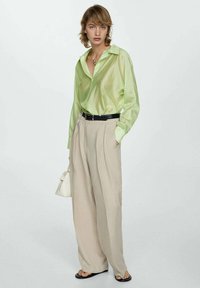 Mango Button-down blouse - green