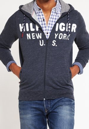 Sudadera con cremallera - mottled black