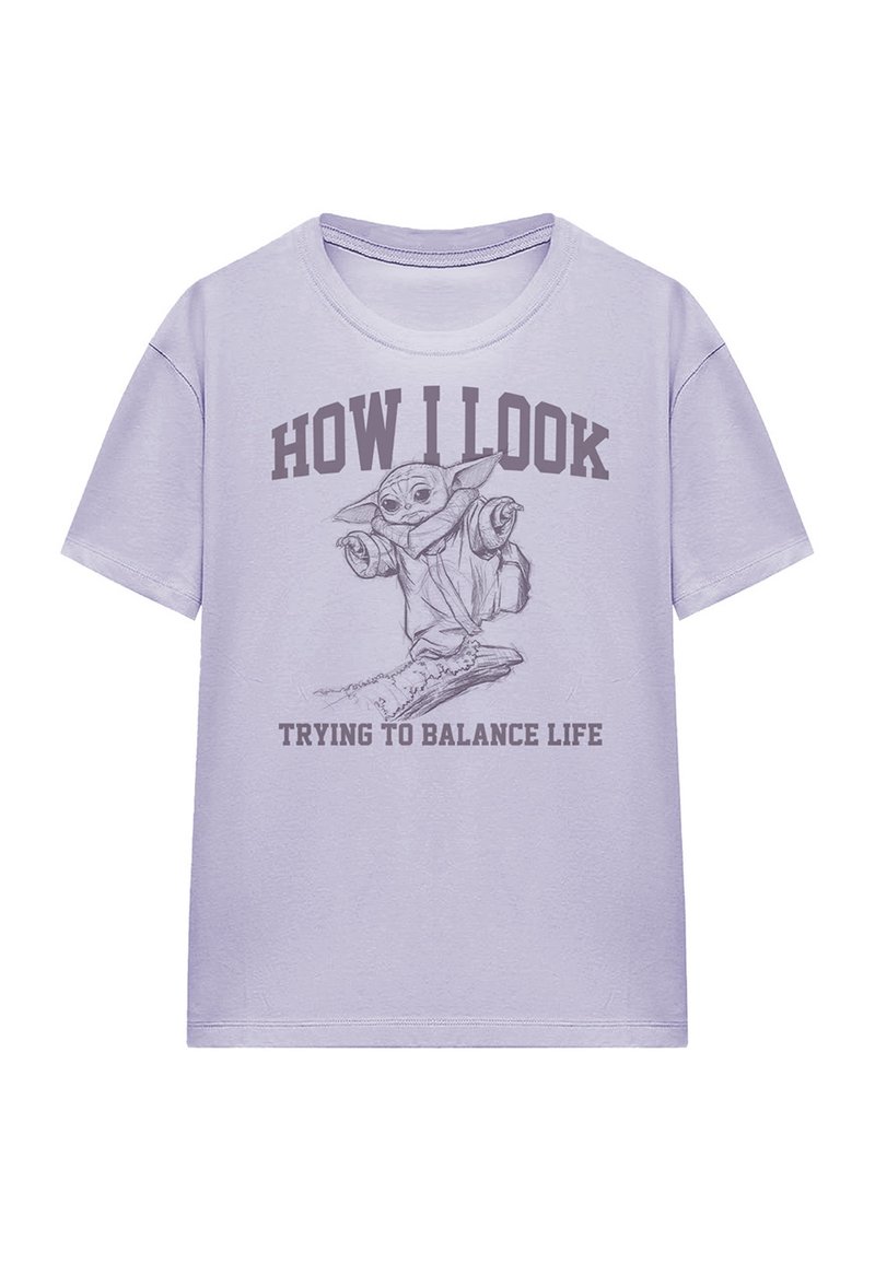 Star Wars T-shirt print paars Star Wars T-shirt print paars