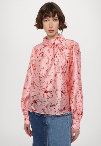 Stine Goya GATHERED LONG SLEEVE - Bluse - pink