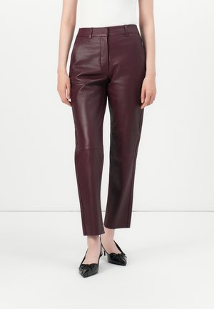 SLFMARIE - Pantalon en cuir - dark purple