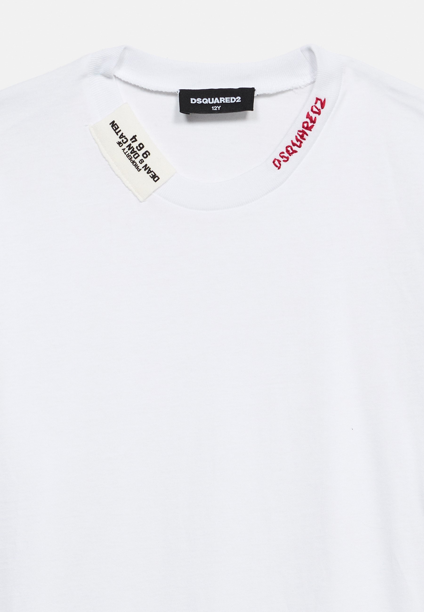 Dsquared2 SLOUCH FIT UNISEX - Basic T-shirt - white - Zalando.co.uk