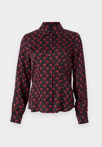 Não selecionado, black/red