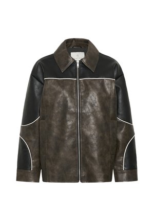 Kaffe, KAJOSEFINE JACKET - Veste en similicuir - coffee bean