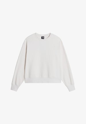 The North Face, W TNF ESSENTIAL SIMPLE DOME BOXY OS CREW. - Sweatshirt - white dune white dune