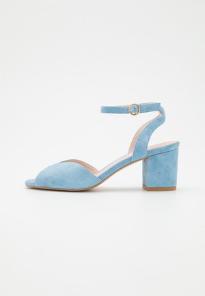 Anna Field LEATHER  - Riemensandalette - light blue