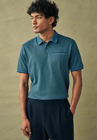 Next GEO PRINT - Bluză polo - teal