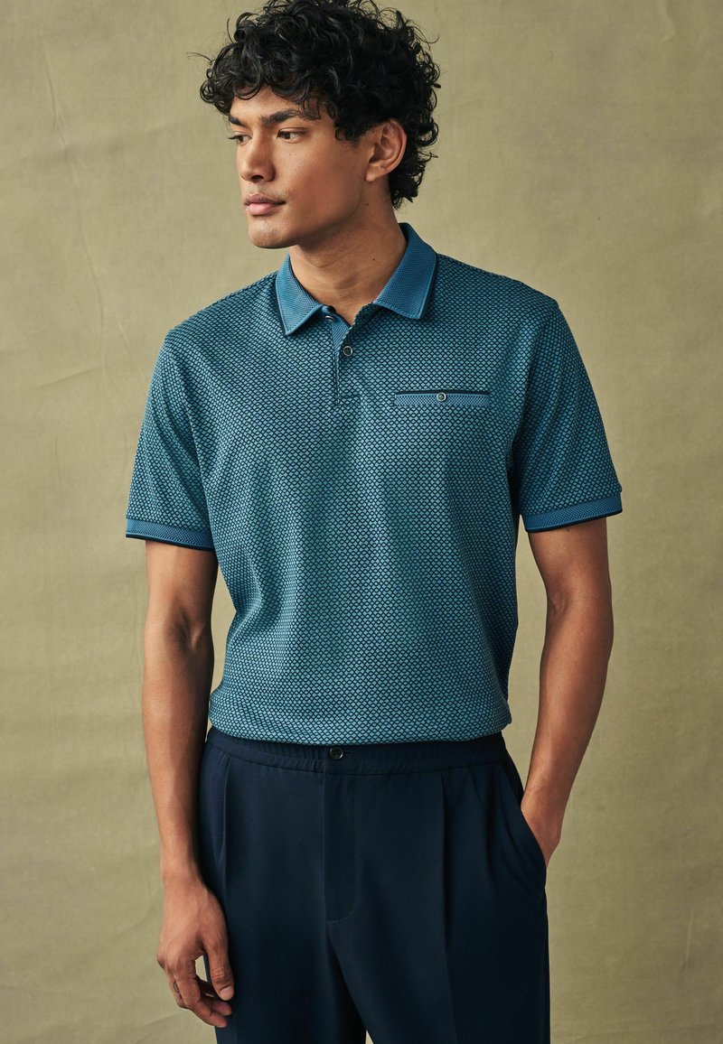 Next GEO PRINT - Polo majica - teal