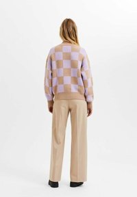 Selected Femme Stickad tröja - light brown