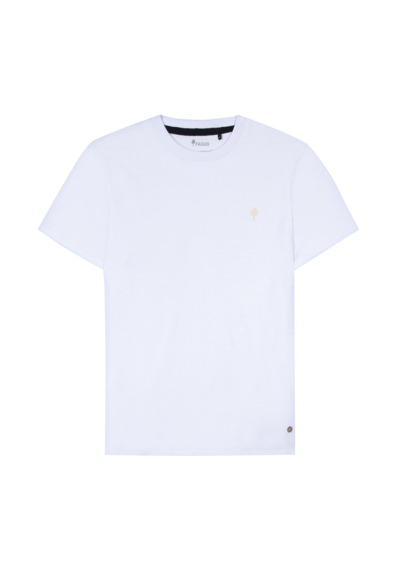 Faguo T-shirt basic wit Faguo T-shirt basic wit