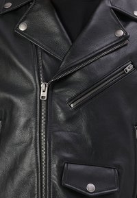 COACH MOTO JACKET - Δερμάτινο μπουφάν - black