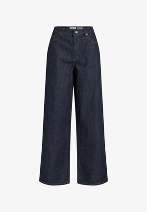 Rouge Edit, WIDE FIT JEANS HIGH WAIST - Wide Leg - dark blue denim