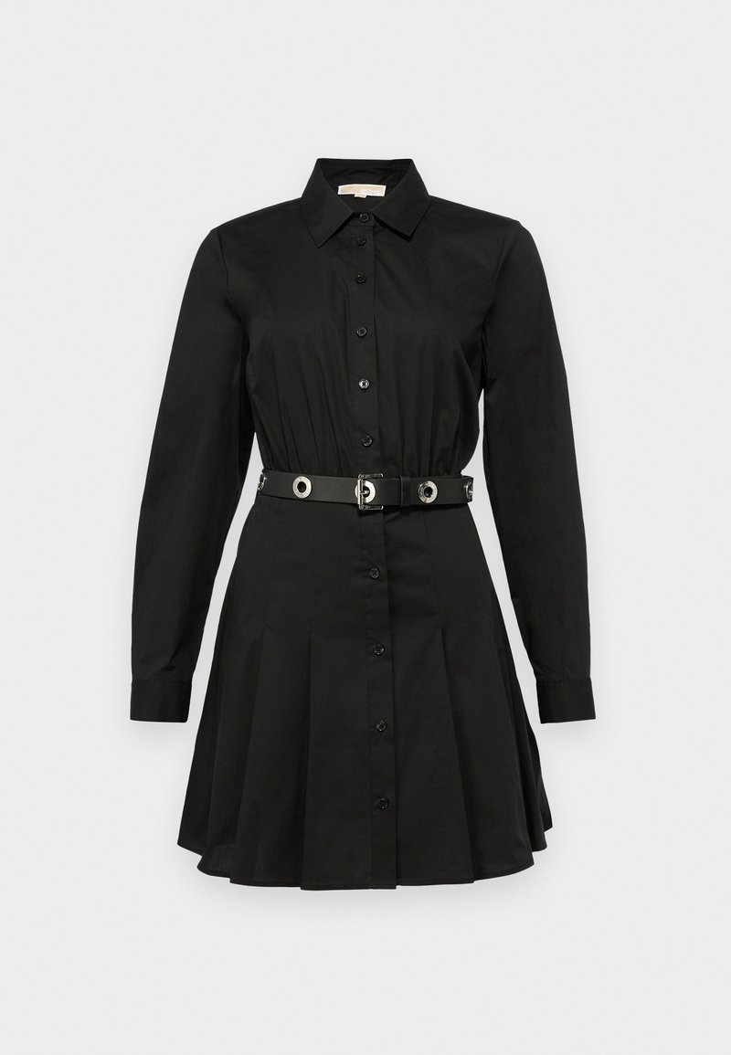 michael michael kors pleated mini shirt dress Michael Michael Kors Women's Pleated Shirt Dress - Black