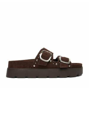 DeeZee, DEEZEE WOMEN'S BROWN FLIP-FLOPS - Slip-on sandaler - brown
