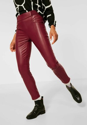 Street One Legging - dark red