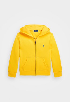 FLEECE FULL-ZIP HOODIE - Zip-up sweatshirt - chrome yellow