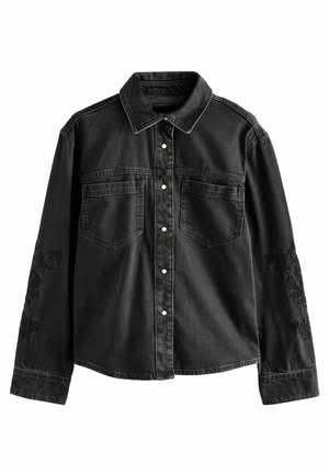 TALL FIT EMBROIDERED  - Denimová bunda - black