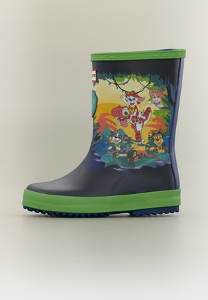 Hunter ORIGINAL, PAW PATROL BOOT DINO UNISEX - Gummistiefel - cuttle blue/sea lettuce