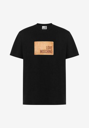 Love Moschino, Тениска с щампа - black