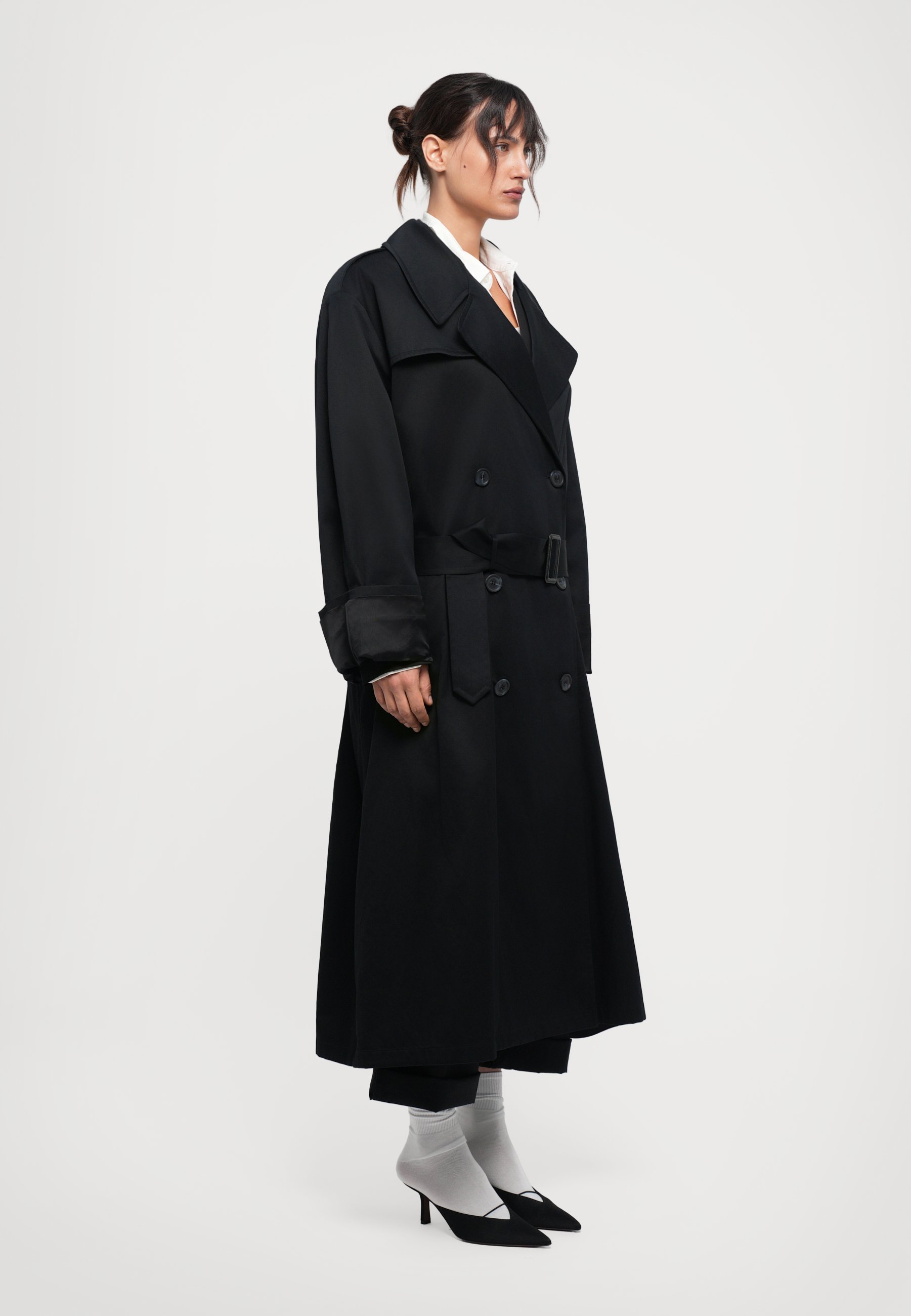 MM6 Maison Margiela Trenchcoat - black - Zalando