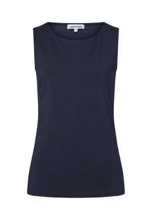 More & More MORE & MORE STRETCH-BASIC-TOP, VORDERTEIL GEDOPPELT - Top - marine