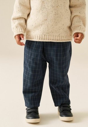 Next, LOOSE FIT - COSY SMART TROUSERS - Bukser - navy grid check