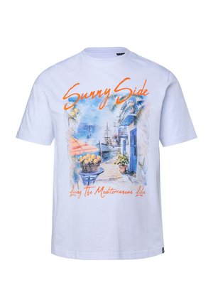 Men Plus, MEN+ T-SHIRT, PRINT, SHORT SLEEVES, UP TO 8XL - T-Shirt print - snow white