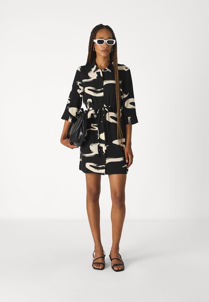 ONLY Petite ONLSTAR LIFE GLITTER DRESS - Jurk - black/zwart