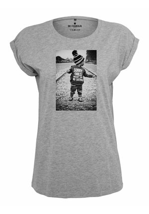 CLASSIC ROLL UP SORRYG - Print T-shirt - grey