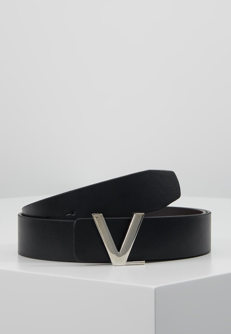 Valentino by Mario Valentino LOGO REVERSIBLE BELT Belte nero/moro