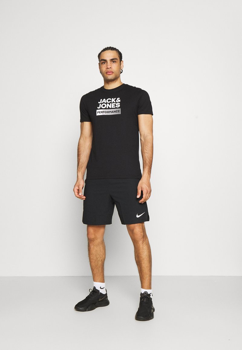 Jack & Jones Performance JCOZ SPORT LOGO TEE 2 PACK - Marškinėliai su spaudiniu - black/forest night
