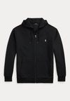 DOUBLE KNIT FULL-ZIP HOODIE - Zip-up sweatshirt - black