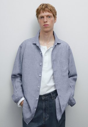 REGULAR FIT  - Shirt - mottled light blue