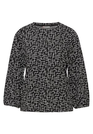 MIT GRAFISCHEM MUSTER - Langærmet T-shirt - schwarz