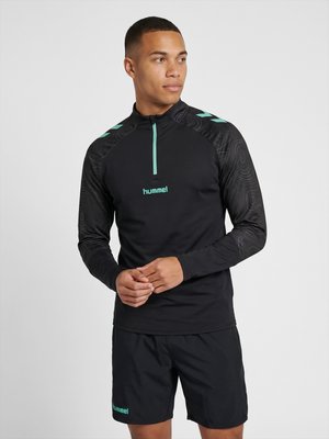 Hummel, 2.0 TRAINING HALF ZIP - Langarmshirt - black pool blue