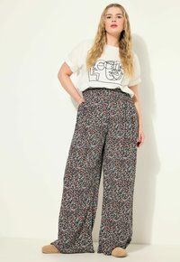 Studio Untold HIGH WAIST MILLEFLEUR  - Pantalones - black