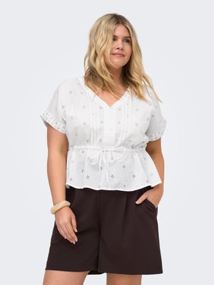 ONLY Carmakoma TOP CARKUNA TOP - Bluză - bright white
