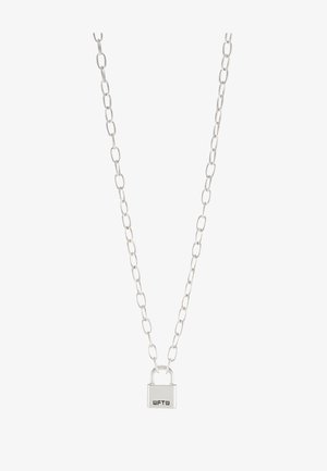 Wild For The Weekend LOCKDOWN LINK CHAIN NECKLACE - Kaelakee - silver-coloured