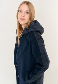 Jimmy Key LOOSE FIT HOODED MIDI - Cappotto invernale - dark blue