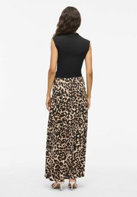 VILA LEOA HIGH WAIST - Jupe longue - black