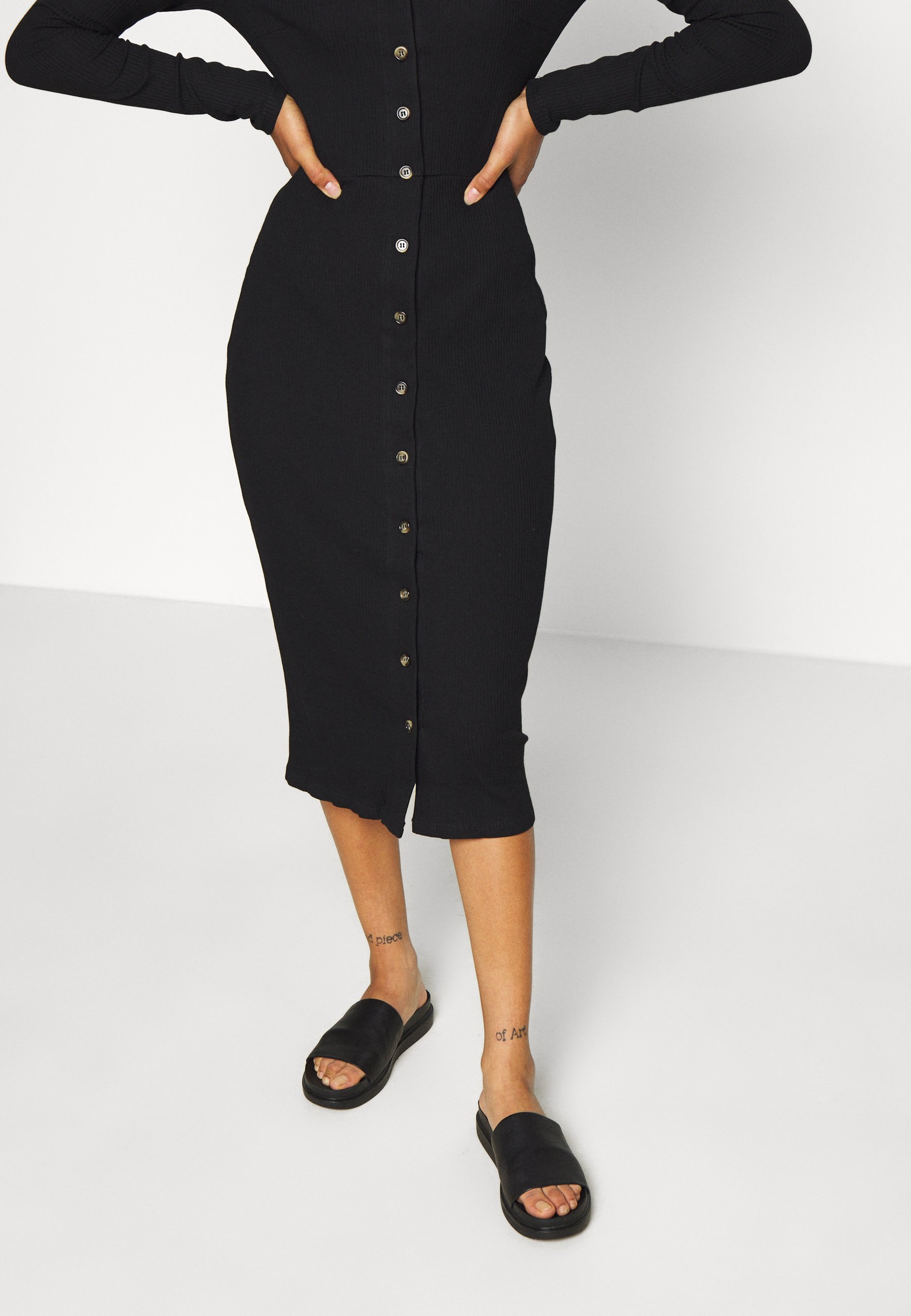button dress long sleeve