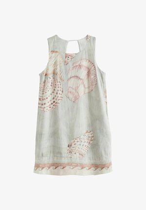 Next, Etuikleid - blue ecru shell print national trust x next