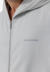 Pegador LOGO OVERSIZED JACKET - Sweatjacke - washed clear grey gum
