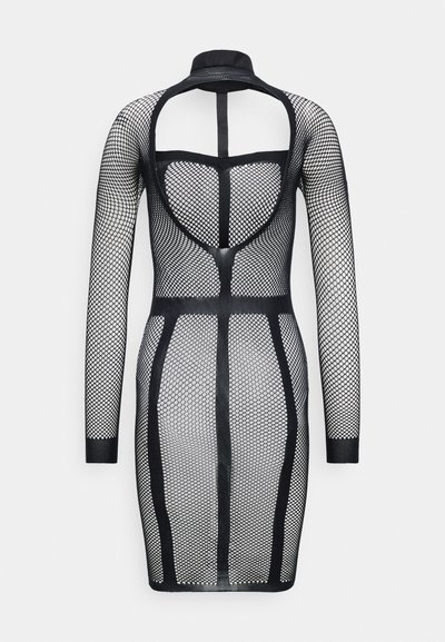 houston cable cloud knit dress Le Lis Female Cable Knit Sweater Dress, Beige Size L main image 1