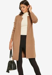 Friends Like These LONGLINE MOCK COLLAR COATIGAN.  - REGULAR FIT - Lühike jakk - camel