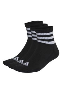 3-STRIPES CUSHIONED MID-CUT - Sportsokken - black   white
