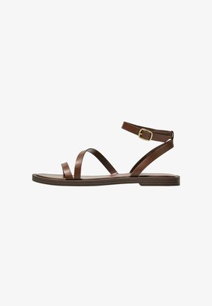 FLAT STRAPPY - Sandals - brown