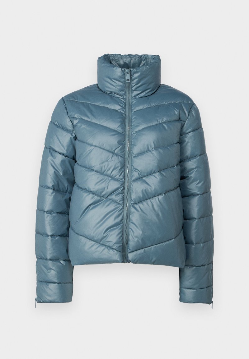 JDY Winterjas blauwgrijs