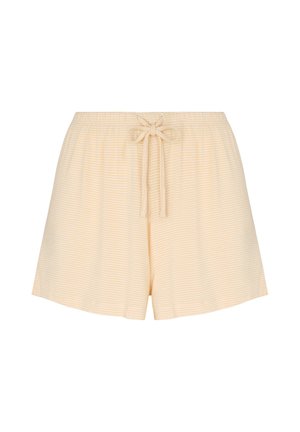Hunkemöller, HUNKEMÖLLER PYJAMA SHORT STRIPED JERSEY - Pyjamabroek - yellow